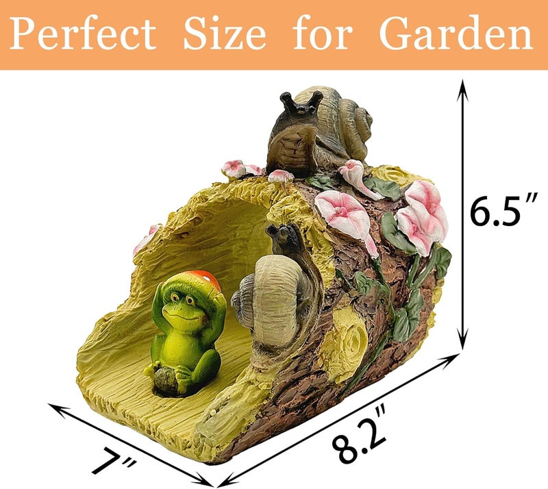 Teaeeno Frog Gutter Downspout Extension Decorative, Animal Gutter Extension Decor Statue,4"×3" Rain Gutter Downspout Splash Block,Garden Splash Block Outdoor Sculpture (Snail) - Image 3